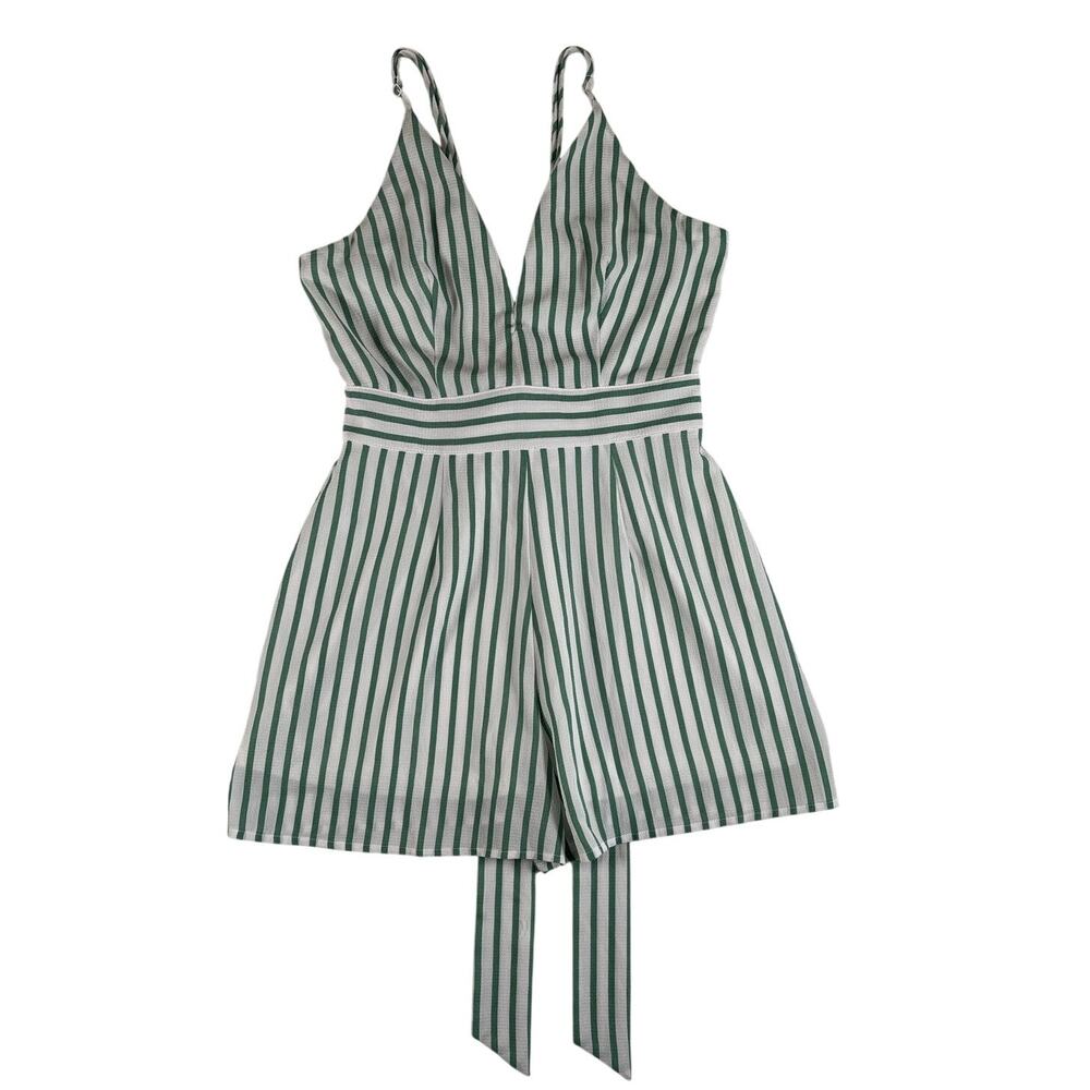 GB Junior's/Women's Flowy Tank Top - Green/White - Small